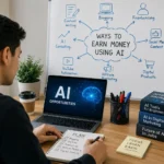 how to earn money using AI
