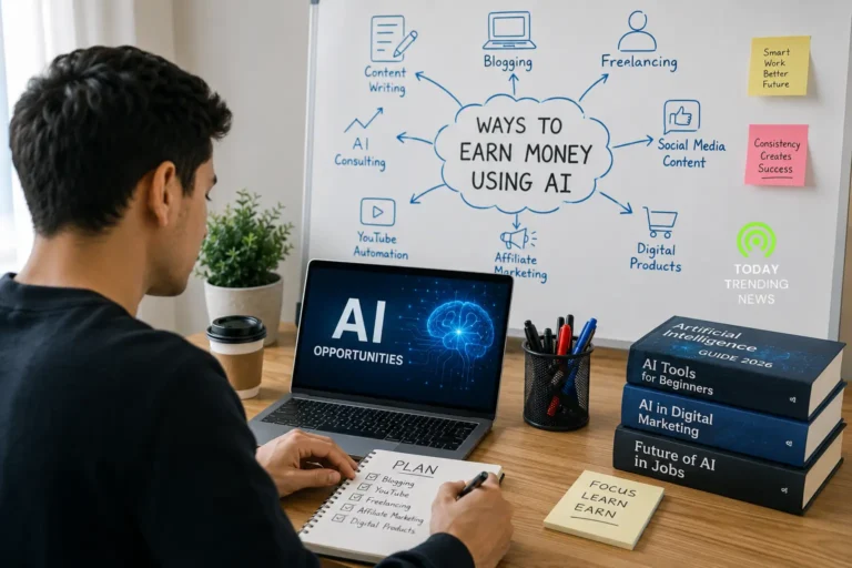 how to earn money using AI