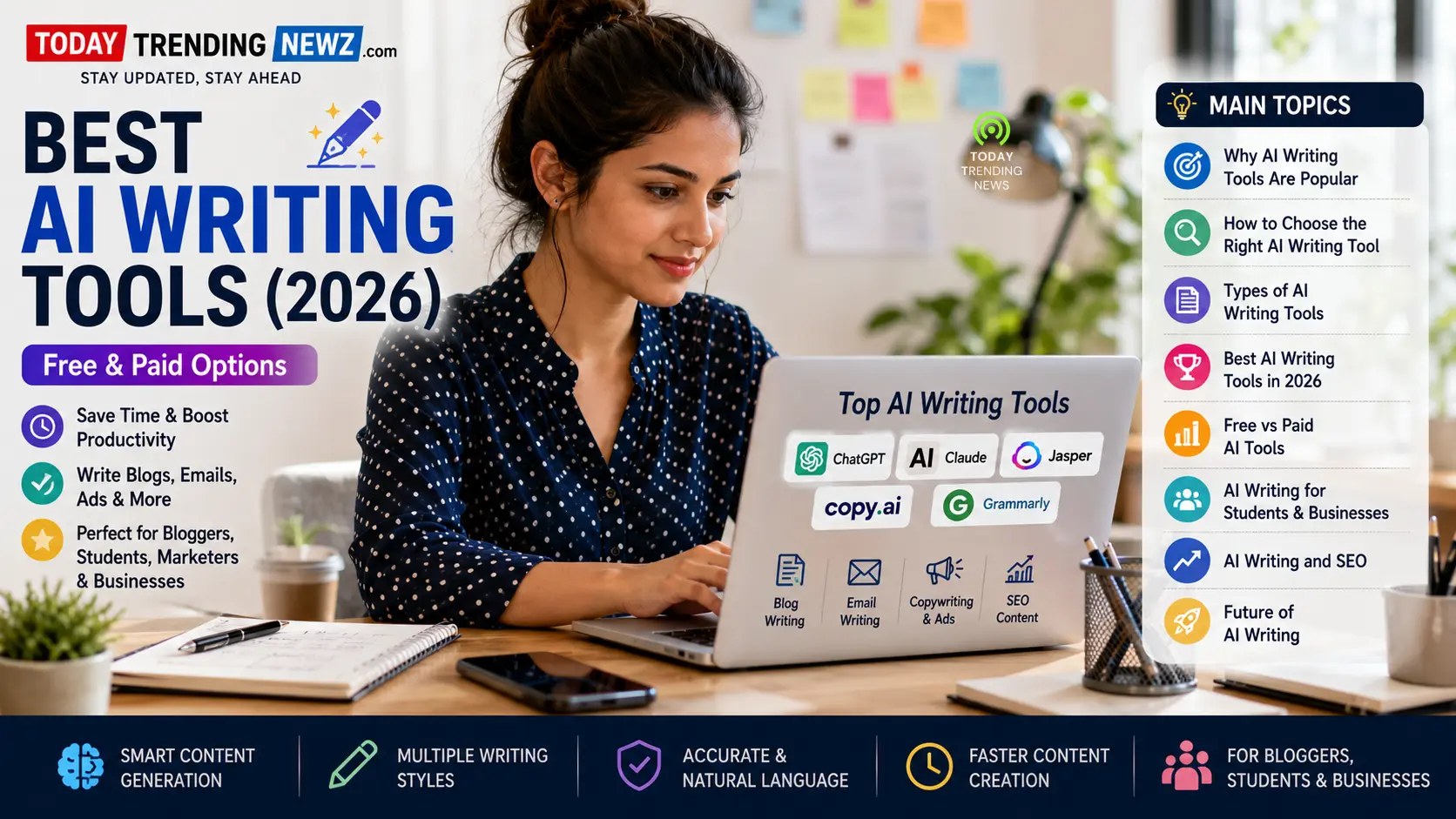 Best AI Writing Tools in 2026
